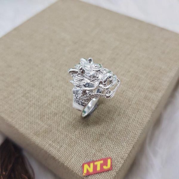Nhẫn Bạc Nam Mặt Rồng