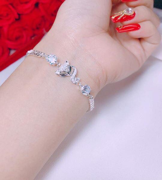 Lắc Bạc Hồ Ly mix Kim Tiền