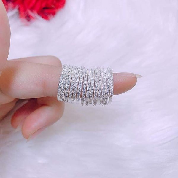 Nhẫn Bạc Đá Kiểu Dáng Đơn Giản