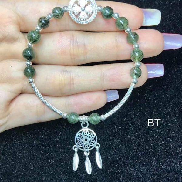 Vòng mix Charm Bạc, Đá Tự Nhiên