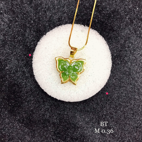 Ngọc bích mix charm vàng 24k