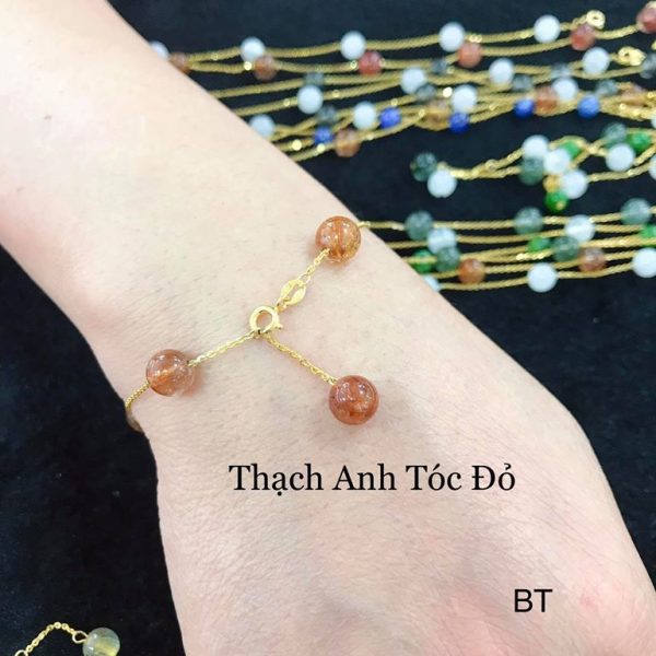 Vòng vàn đá thạch anh phong thủy